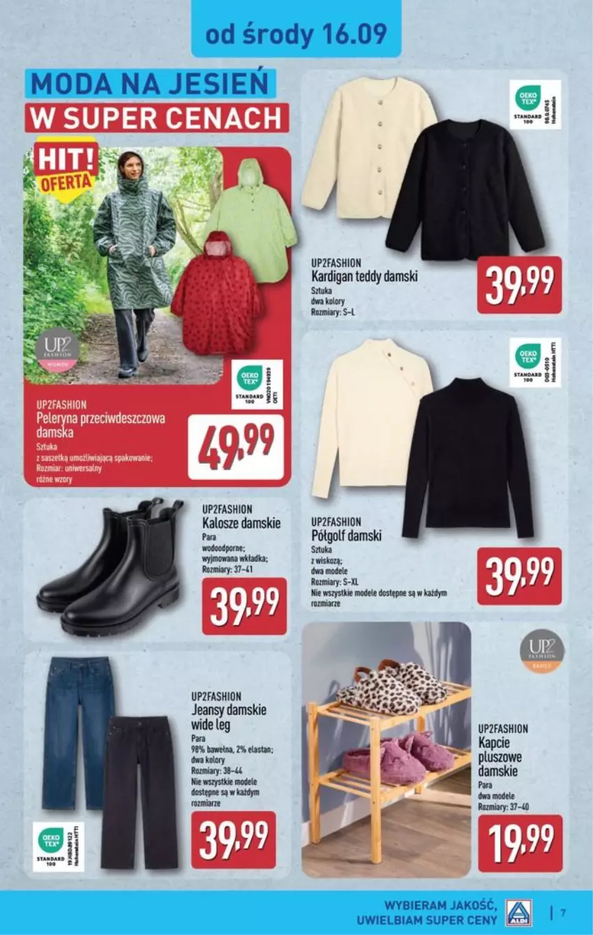 Gazetka promocyjna Aldi - Przygotuj się na kolejny tydzień! - ważna 16.09 do 19.09.2026 - strona 7 - produkty: Fa, Kapcie, Kardigan, Wasa, Wełna