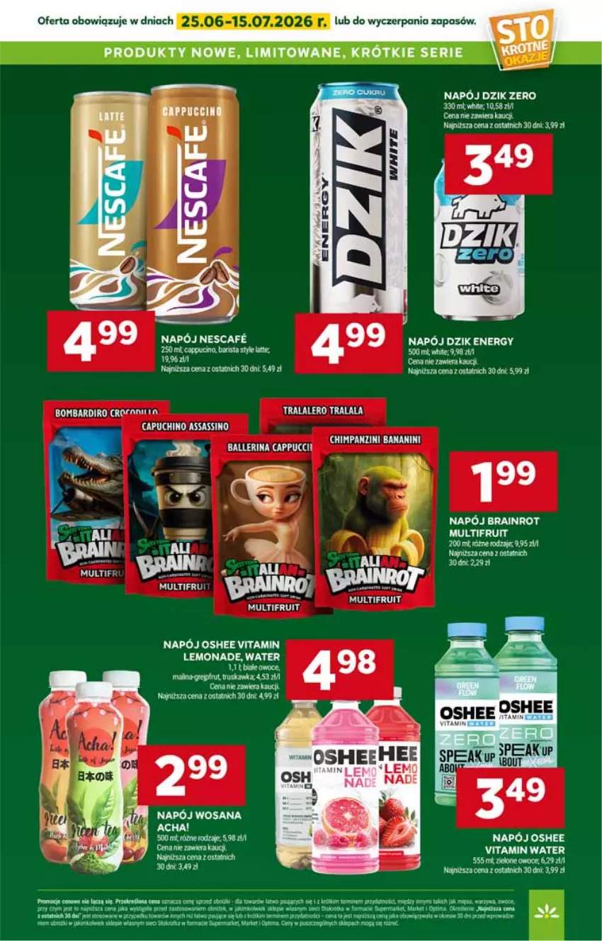 Gazetka promocyjna Stokrotka - Market - ważna 25.06 do 01.07.2026 - strona 23 - produkty: Gra, Grejpfrut, Napój, Oshee, Owoce