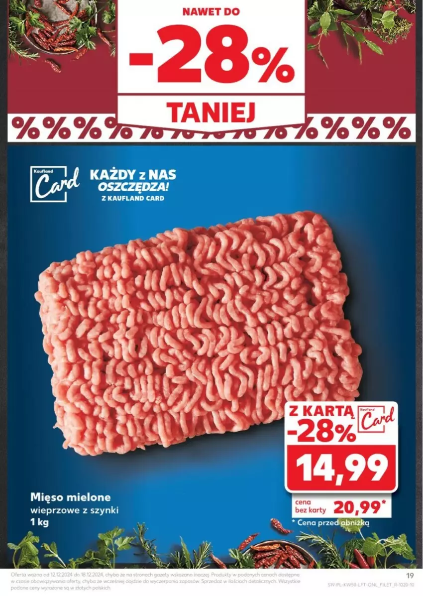 Gazetka promocyjna Kaufland - ważna 12.12 do 18.12.2024 - strona 12 - produkty: Mięso, Mięso mielone