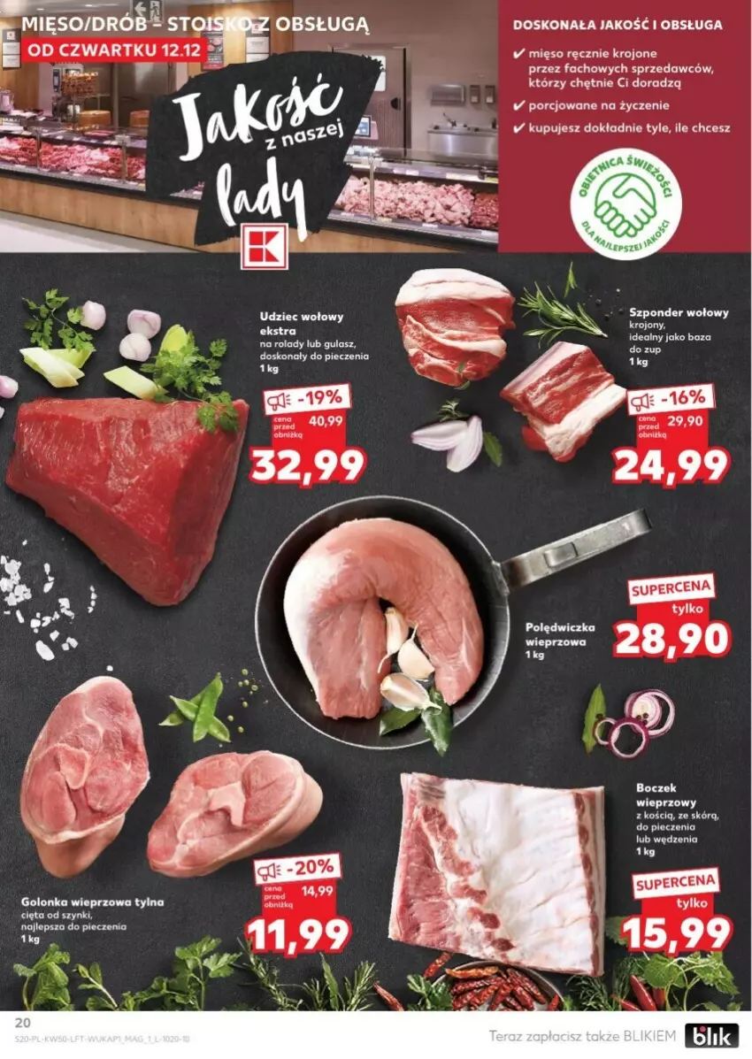 Gazetka promocyjna Kaufland - ważna 12.12 do 18.12.2024 - strona 14 - produkty: Boczek, Boczek wieprzowy, Fa, Golonka wieprzowa, Mięso, Orka, Piec, Por, Szponder wołowy