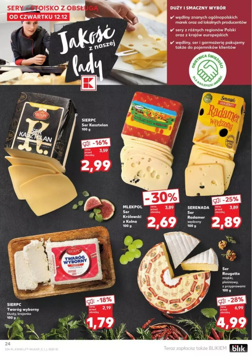 Gazetka promocyjna Kaufland - ważna 12.12 do 18.12.2024 - strona 18 - produkty: Kasztelan, Pojemnik, Ser, Ser Kasztelan, Twaróg