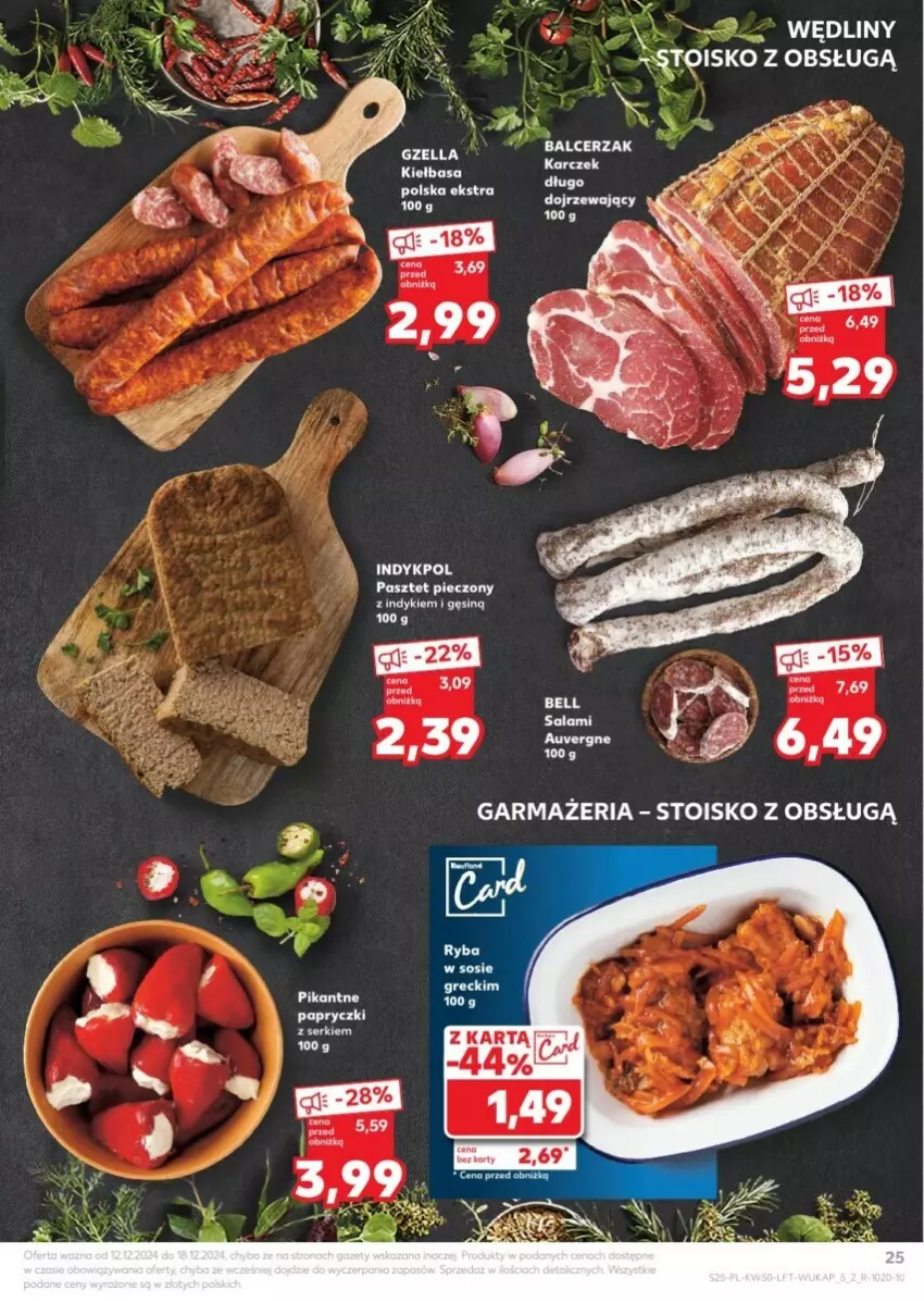 Gazetka promocyjna Kaufland - ważna 12.12 do 18.12.2024 - strona 19 - produkty: Kiełbasa, Pasztet, Piec, Ser