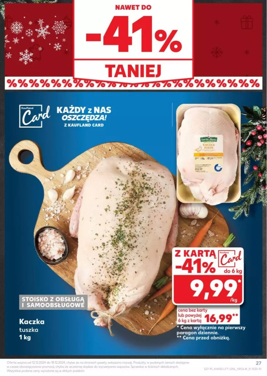 Gazetka promocyjna Kaufland - ważna 12.12 do 18.12.2024 - strona 21 - produkty: Kaczka, Tusz