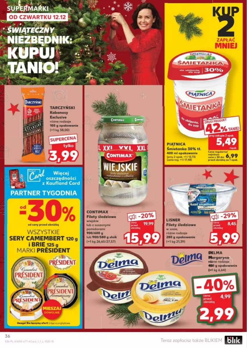 Gazetka promocyjna Kaufland - ważna 12.12 do 18.12.2024 - strona 31 - produkty: Lisner, Piątnica, Ser, Sos, Tarczyński, Waga