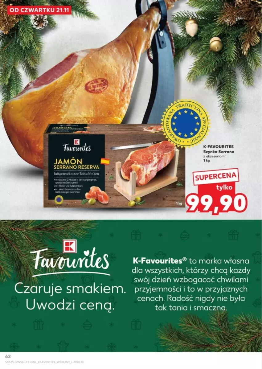 Gazetka promocyjna Kaufland - ważna 12.12 do 18.12.2024 - strona 60 - produkty: Fa, Ser, Szynka