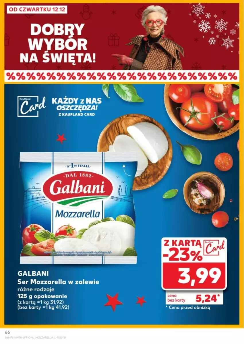 Gazetka promocyjna Kaufland - ważna 12.12 do 18.12.2024 - strona 64 - produkty: Galbani, Mozzarella, Ser