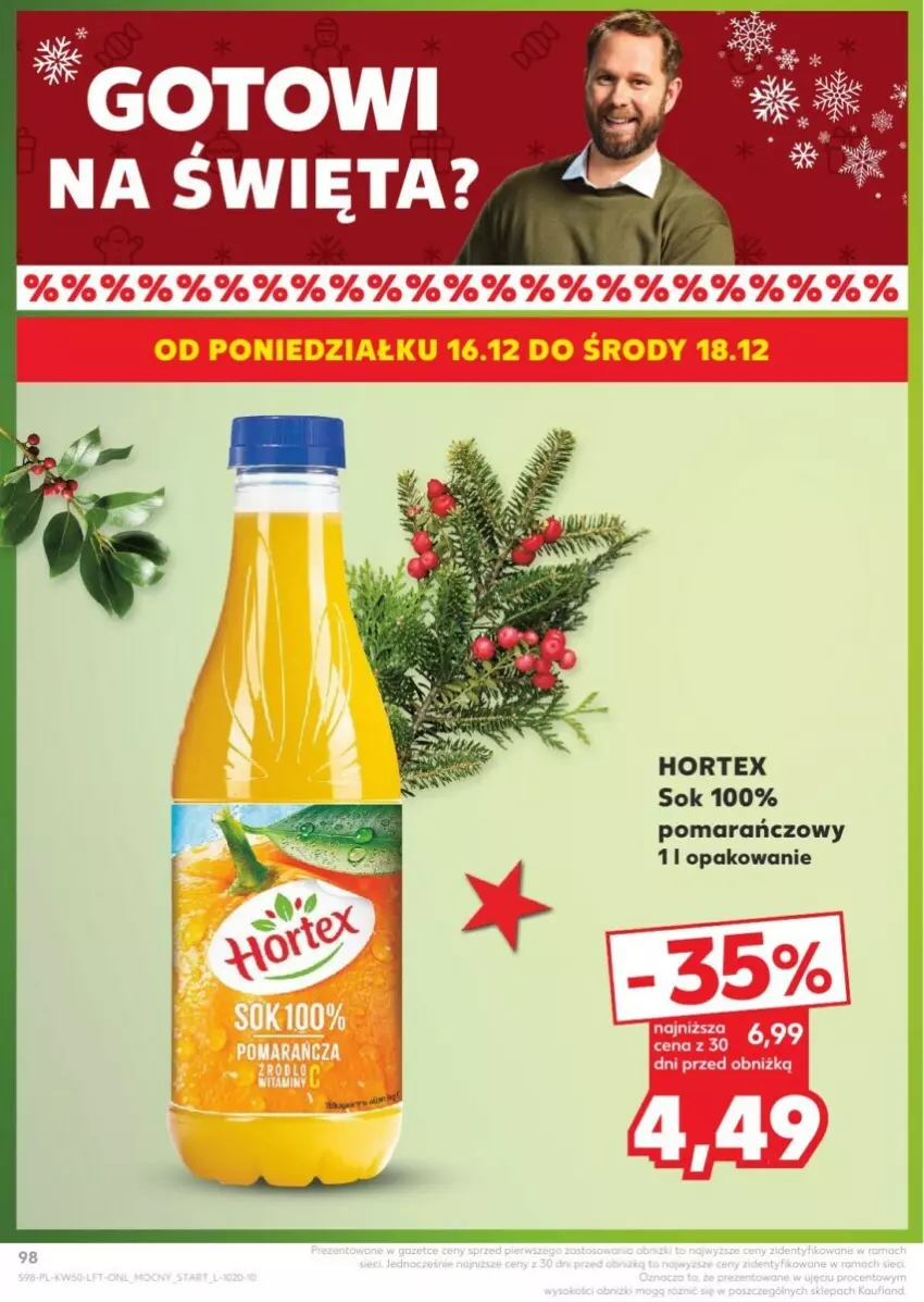 Gazetka promocyjna Kaufland - ważna 12.12 do 18.12.2024 - strona 99 - produkty: Hortex, Sok