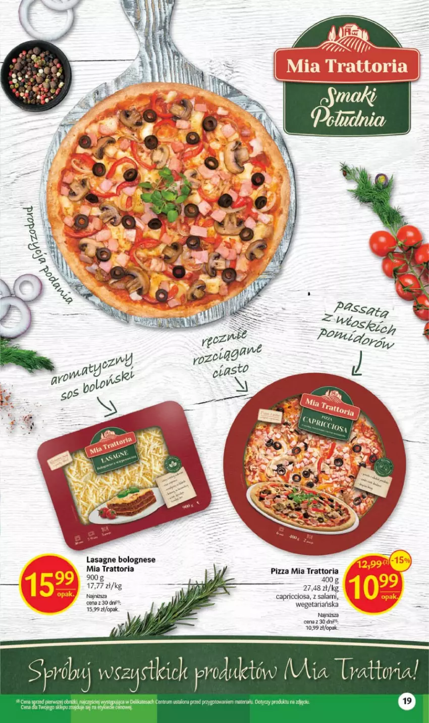 Gazetka promocyjna Delikatesy Centrum - Gazetka DC22 - ważna 07.06 do 14.06.2023 - strona 19 - produkty: Lasagne, Lasagne bolognese, Pizza, Rum, Salami