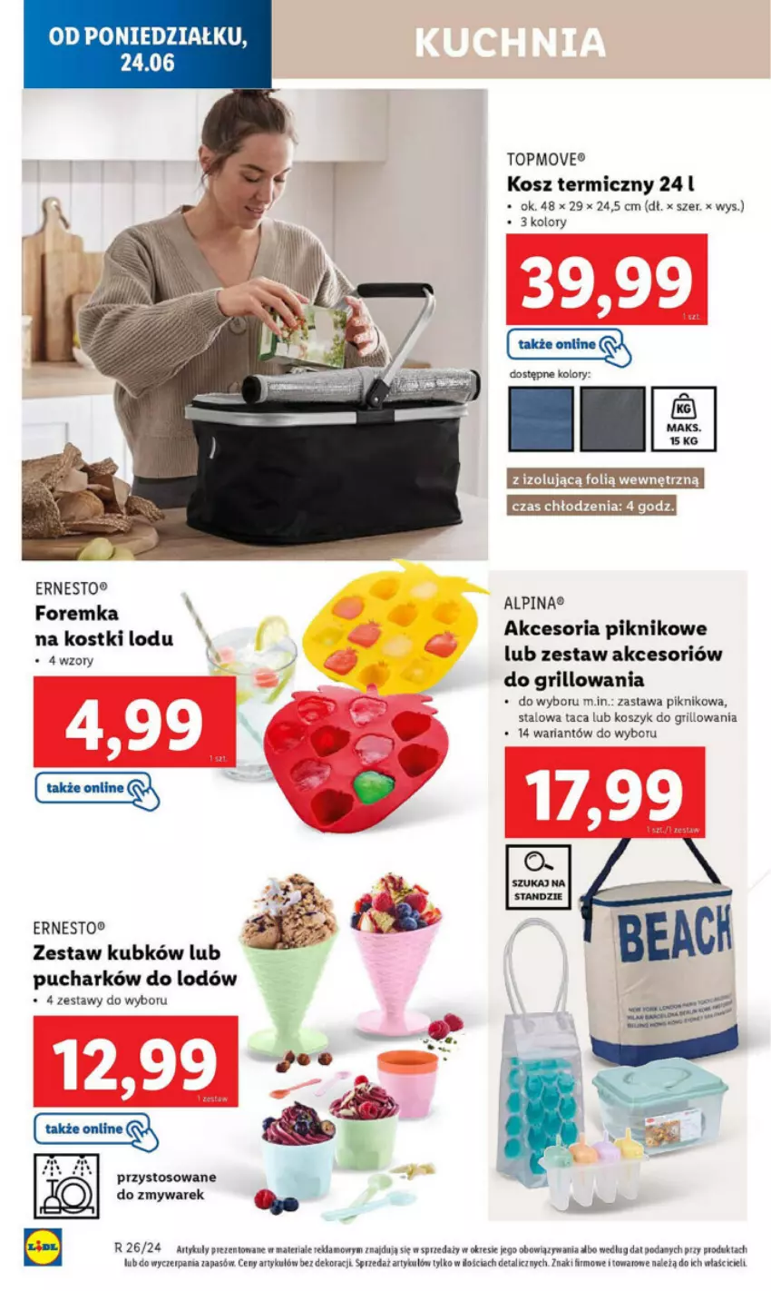 Gazetka promocyjna Lidl - ważna 24.06 do 30.06.2024 - strona 6 - produkty: Grill, Kosz, Taca, Top