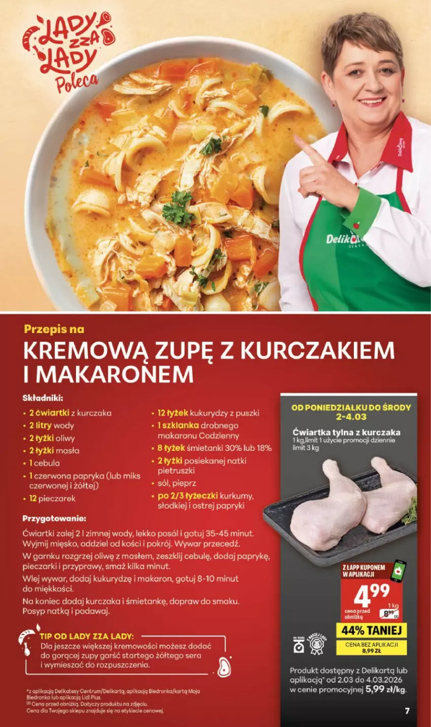 Gazetka promocyjna Delikatesy Centrum - Franczyza DC09 Czwartek - ważna 26.02 do 04.03.2026 - strona 7 - produkty: Fa, Kurczak, Makaron, Piec, Pieprz, Przyprawy, Rum, Ser, Sól