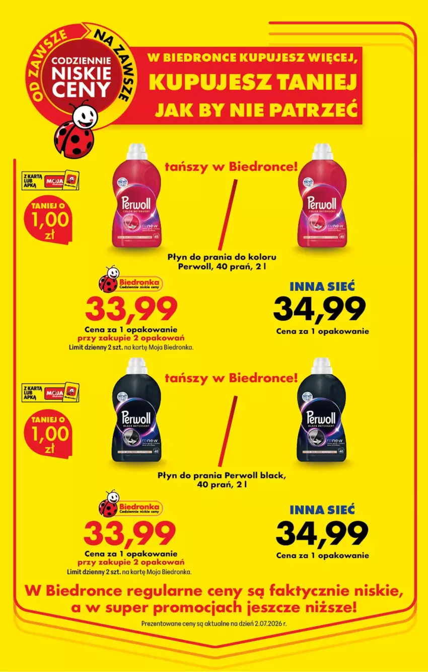 Gazetka promocyjna Biedronka - Niższe ceny regularne - ważna 01.07 do 31.07.2026 - strona 12 - produkty: Fa, Lack, Perwoll, Płyn do prania