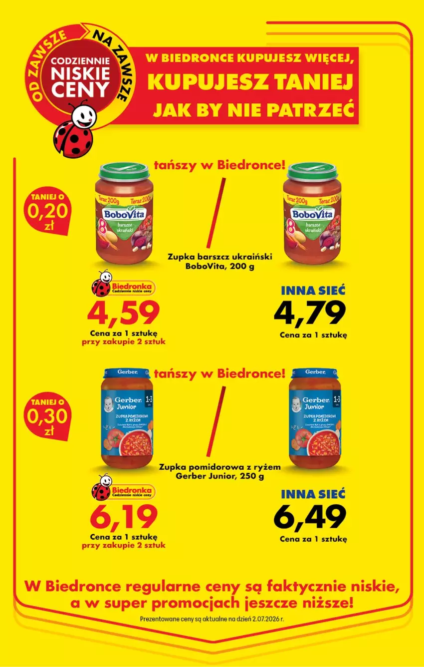 Gazetka promocyjna Biedronka - Niższe ceny regularne - ważna 01.07 do 31.07.2026 - strona 9 - produkty: BoboVita, Fa, Gerber, Ryż