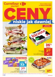Gazetka promocyjna Carrefour - Gazetka Market - Gazetka - ważna od 30.04 do 30.04.2021 - strona 1 - produkty: Kosz, Czekolada, Krewetki, Masło, Milka
