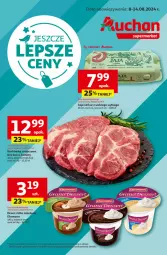 Gazetka promocyjna Auchan - Supermarket - Gazetka - ważna od 14.08 do 14.08.2024 - strona 1 - produkty: Ser, Jaja, Karkówka wieprzowa, Klej, Kotlet, Deser