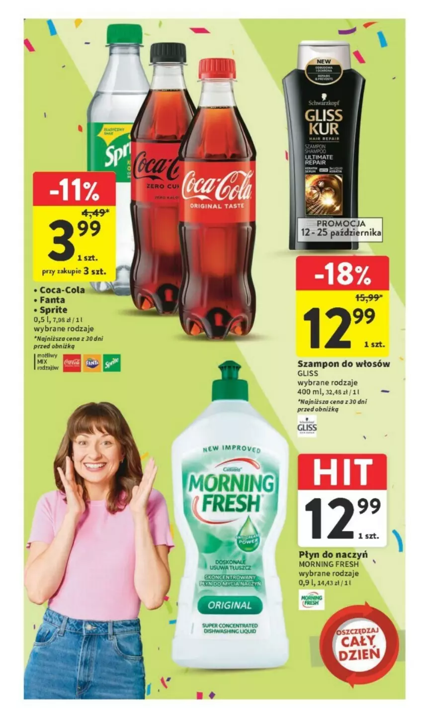 Gazetka promocyjna Intermarche - ważna 12.10 do 18.10.2023 - strona 44 - produkty: Coca-Cola, Fa, Fanta, Sprite, Szampon