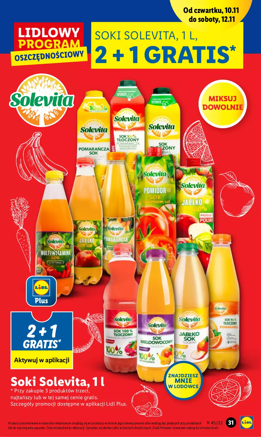 Gazetka promocyjna Lidl - GAZETKA - ważna 10.11 do 12.11.2022 - strona 33 - produkty: Gra, Sok