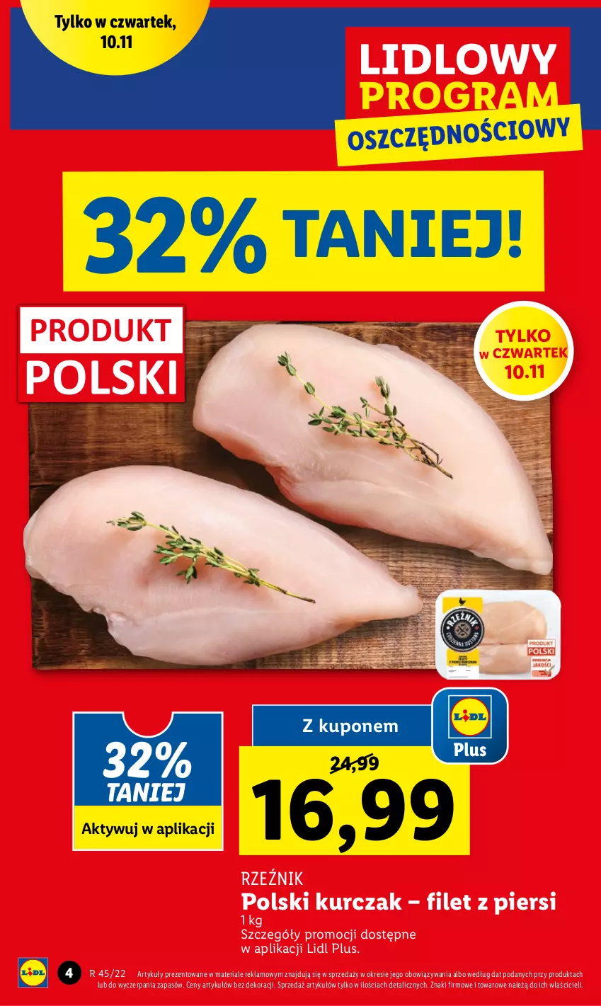 Gazetka promocyjna Lidl - GAZETKA - ważna 10.11 do 12.11.2022 - strona 4 - produkty: Kurczak