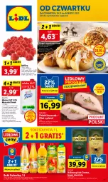 Gazetka promocyjna Lidl - GAZETKA - Gazetka - ważna od 12.11 do 12.11.2022 - strona 1 - produkty: Kurczak, Sok, Gra, Kawa ziarnista, Kawa, Jacobs Krönung, Maliny, Rogal, Jacobs, Olej, Mleko