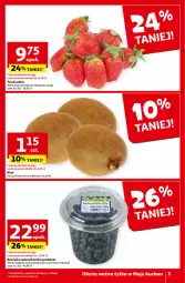 Gazetka promocyjna Auchan - Gazetka z MAŁĄ CENKĄ dźwigniesz więcej! Moje Auchan - Gazetka - ważna od 06.03 do 06.03.2024 - strona 5 - produkty: Borówka, Borówka amerykańska, Kiwi