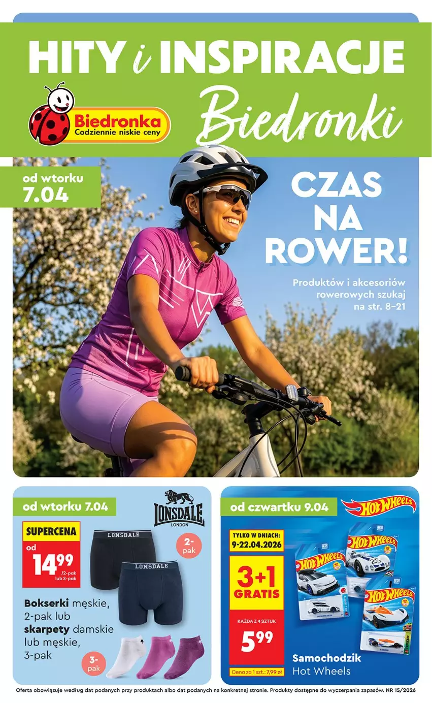 Gazetka promocyjna Biedronka - Okazje Tygodnia - ważna 07.04 do 18.04.2026 - strona 1 - produkty: Bokserki, Karp, Kret, Ser