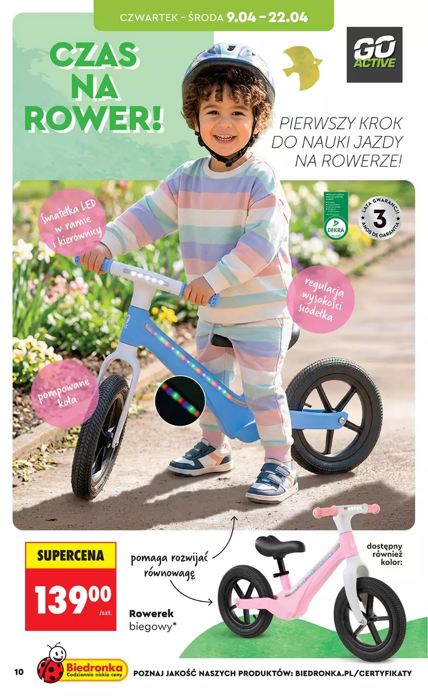 Gazetka promocyjna Biedronka - Okazje Tygodnia - ważna 07.04 do 18.04.2026 - strona 10 - produkty: Rower, Rowerek