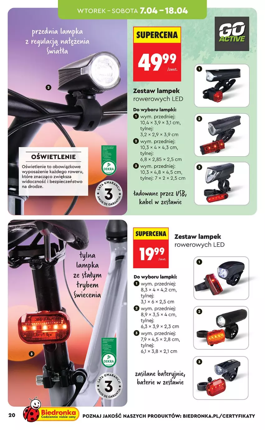 Gazetka promocyjna Biedronka - Okazje Tygodnia - ważna 07.04 do 18.04.2026 - strona 20 - produkty: Fa, Piec, Rower