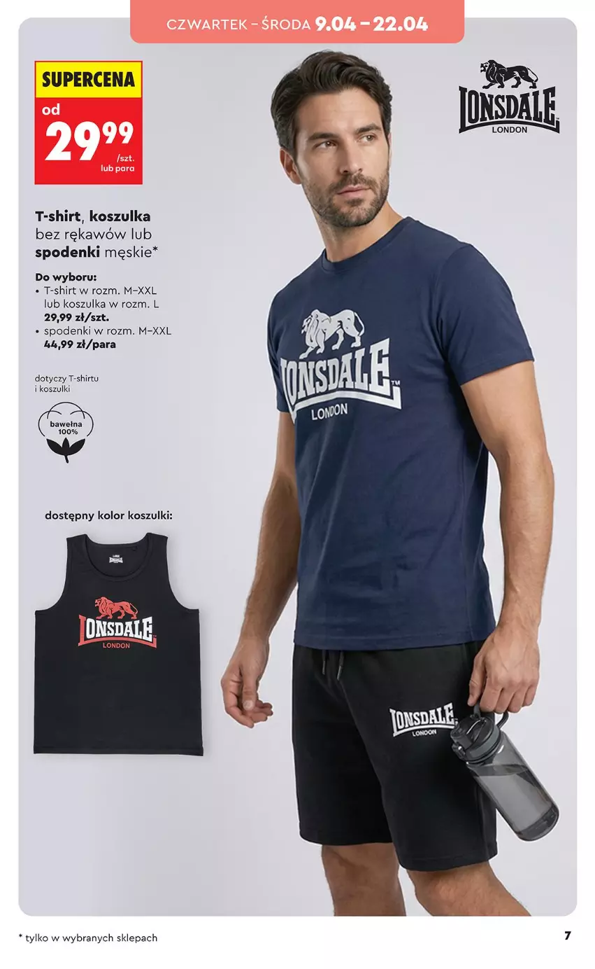 Gazetka promocyjna Biedronka - Okazje Tygodnia - ważna 07.04 do 18.04.2026 - strona 7 - produkty: Kosz, Koszulka, T-shirt, Wełna