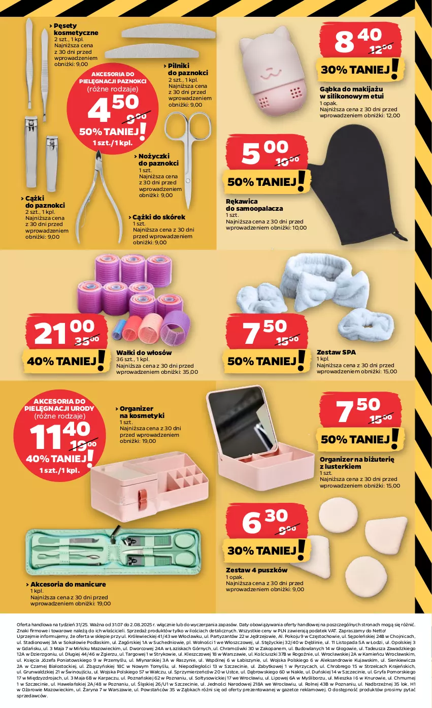 Gazetka promocyjna Netto - Od Czwartku Przemysłowa - ważna 31.07 do 06.08.2025 - strona 9 - produkty: Cążki, Cążki do skórek, Fa, Gry, Karp, Kujawski, Makijaż, Noż, Nożyczki, Organizer, Pilnik, Podlaski, Sok, Stock, Top, Wino