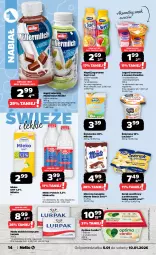 Gazetka promocyjna Netto - Od Poniedziałku - Gazetka - ważna od 10.01 do 10.01.2026 - strona 14 - produkty: Ser, Mus, Gin, Müllermilch, Zott, Jogurt, Optima Cardio, Mlekovita, Napój jogurtowy, Serek, Optima, Müller, Napój mleczny, Lurpak, Aksam, Mleczna kanapka, Masło, Napój, Monte, Mleko