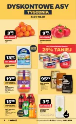 Gazetka promocyjna Netto - Od Poniedziałku - Gazetka - ważna od 10.01 do 10.01.2026 - strona 2 - produkty: Krakus, Warzywa, Ser, Twaróg, Kawa ziarnista, Kawa, Coca-Cola, Siatka, Napój gazowany, Miód, Twaróg półtłusty, Znicz, Fanta, Lavazza, Owoce, Sprite, Napój, Olej, Pomidor malinowy, Nektar, Wkład olejowy, Fa