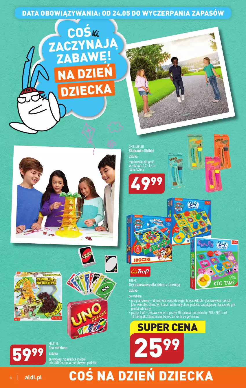 Gazetka promocyjna Aldi - ALDI ma to COŚ - ważna 24.05 do 27.05.2023 - strona 4 - produkty: Dzieci, Gra, Gry, Klej, Mattel, Puzzle, Tera