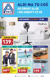 Gazetka promocyjna Aldi - ALDI ma to COŚ - Gazetka - ważna od 27.05 do 27.05.2023 - strona 1 - produkty: Piec, Gra, Kask, Tera, Rower, Dzieci, Siedzisko, Waga, Fa