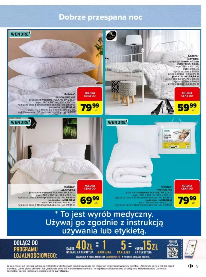 Gazetka promocyjna Carrefour - ważna 13.01 do 26.01.2025 - strona 34 - produkty: Aloe vera, Klej, Kołdra, Poduszka