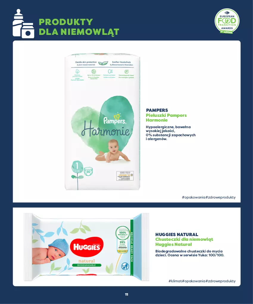 Gazetka promocyjna Carrefour - Gazetka Głosuj na produkty - ważna 16.10 do 01.11.2021 - strona 11 - produkty: Chusteczki, Dzieci, Gra, Huggies, Pampers, Ser, Sok, Wełna