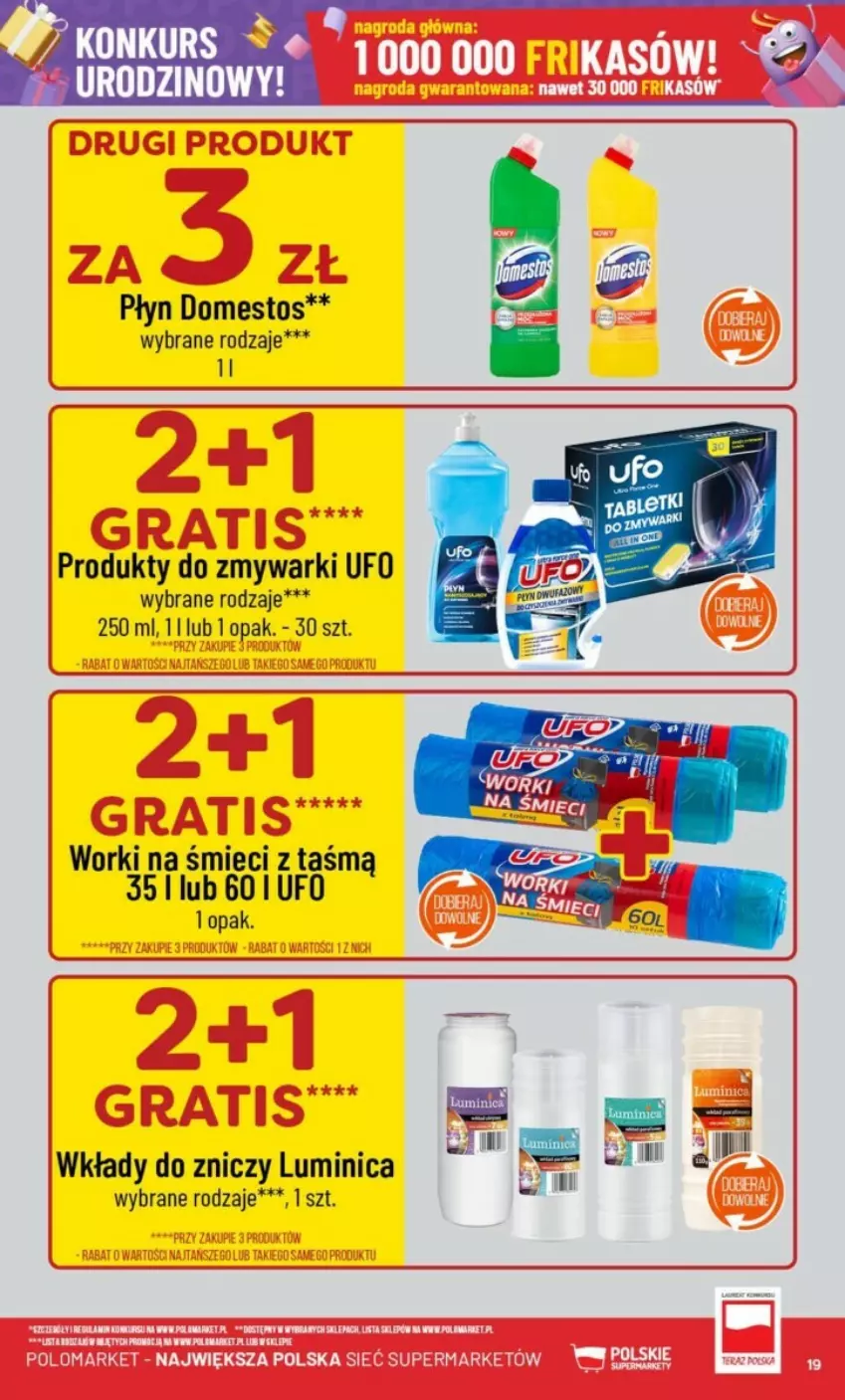 Gazetka promocyjna PoloMarket - ważna 09.10 do 15.10.2024 - strona 11 - produkty: Domestos, Worki na śmiec, Worki na śmieci, Zmywarki, Znicz