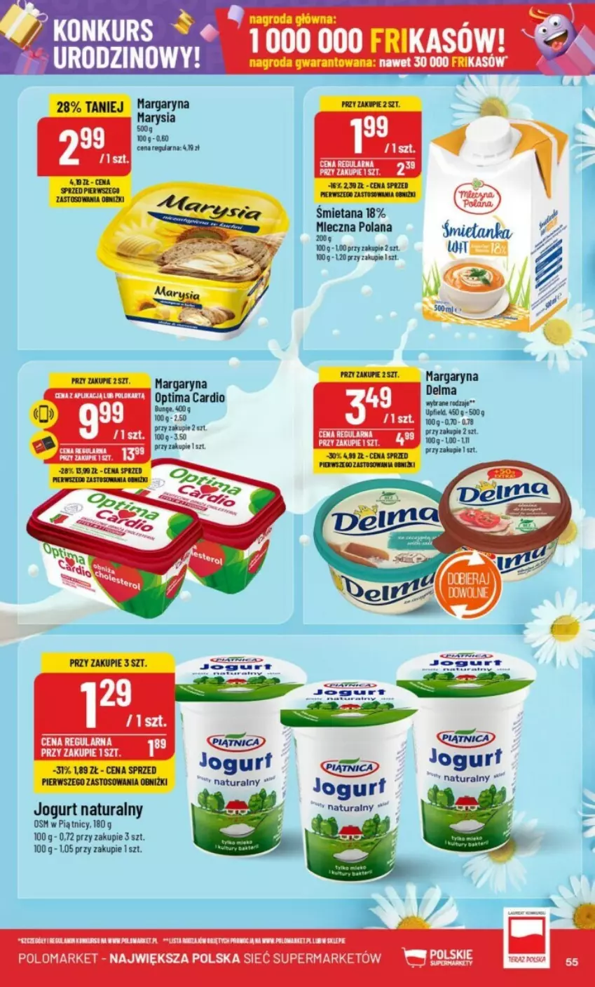 Gazetka promocyjna PoloMarket - ważna 09.10 do 15.10.2024 - strona 51 - produkty: Delma, Jogurt, Jogurt naturalny, LANA, Margaryna, Mięso, Optima, Optima Cardio, Waga