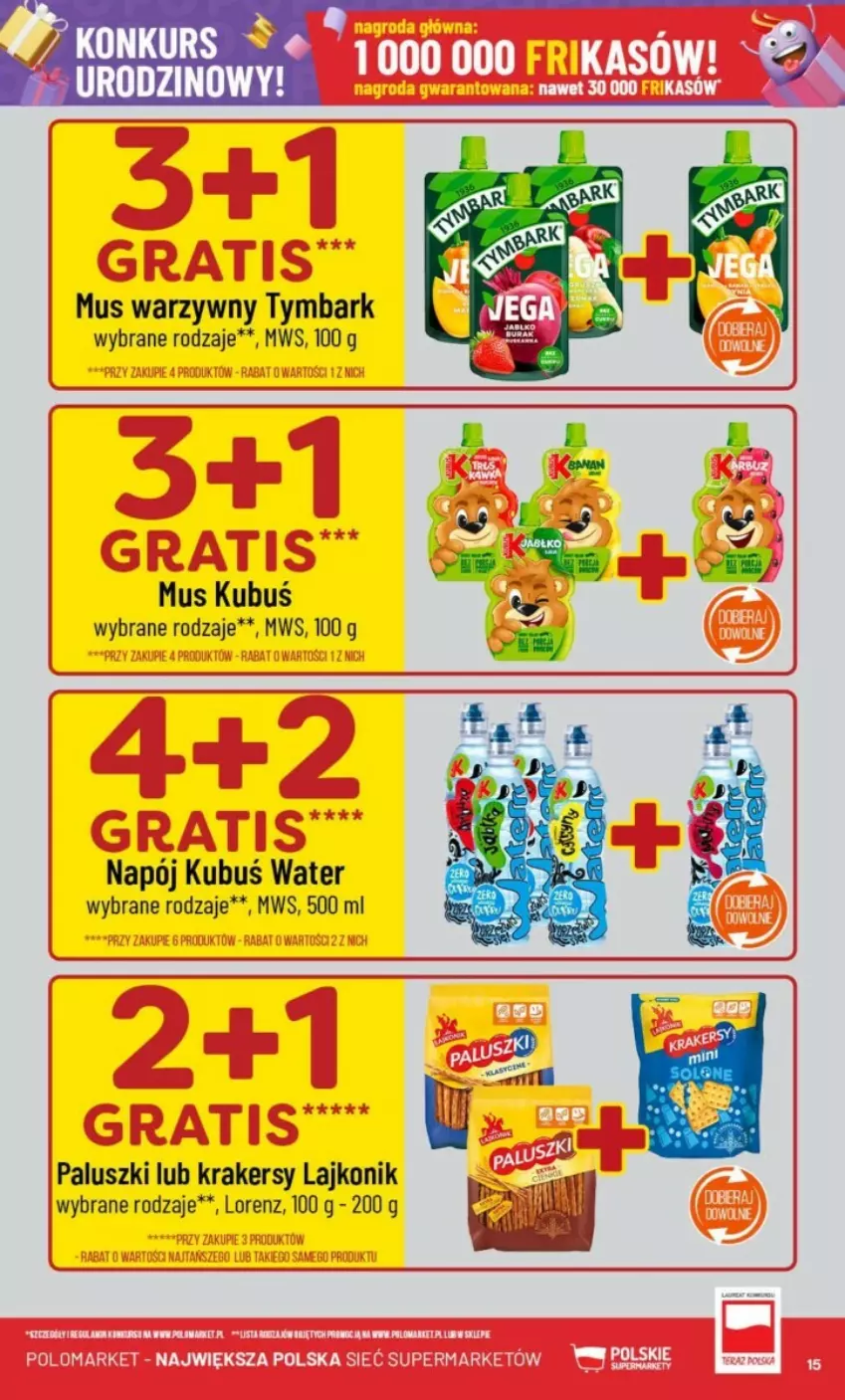 Gazetka promocyjna PoloMarket - ważna 09.10 do 15.10.2024 - strona 7 - produkty: Krakersy, Kubuś, Lajkonik, Lorenz, Mus, Napój, Tymbark