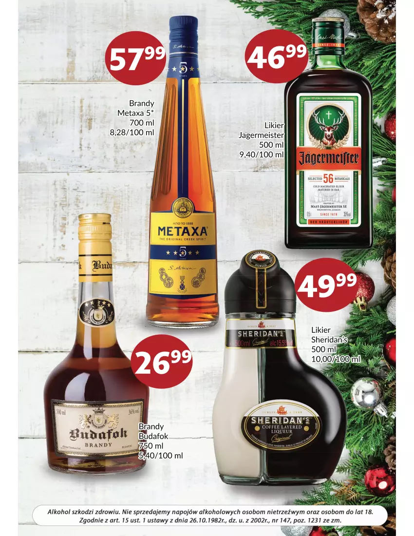 Gazetka promocyjna Prim Market - Gazetka - ważna 01.12 do 31.12.2021 - strona 5 - produkty: Acer, Brandy, Gin, Jagermeister, Likier, Metaxa