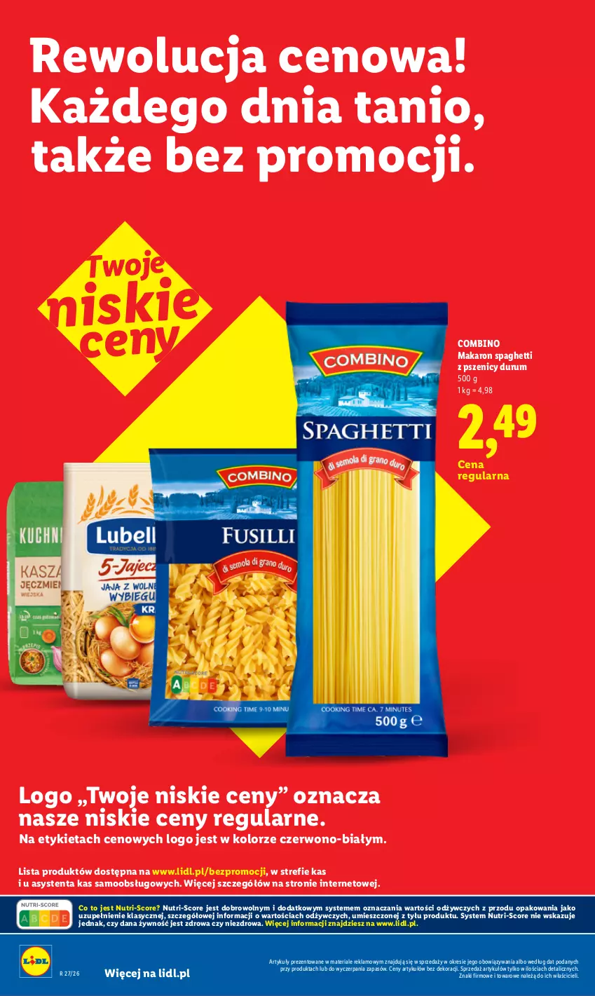 Gazetka promocyjna Lidl - Rewolucja cenowa! - ważna 22.08 do 30.09.2026 - strona 18 - produkty: Makaron, Rum, Spaghetti