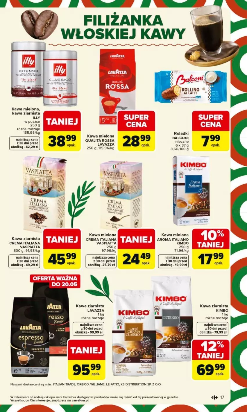 Gazetka promocyjna Carrefour - Gazetka Carrefour, Market od poniedziałku! - ważna 18.05 do 23.05.2026 - strona 19 - produkty: BIC, Fa, Filiżanka, Gra, Iams, Kawa, Kawa mielona, Kawa ziarnista, Lavazza, LG