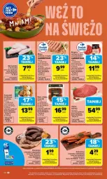Gazetka promocyjna Carrefour - Gazetka Carrefour, Market od poniedziałku! - Gazetka - ważna od 23.05 do 23.05.2026 - strona 22 - produkty: Kurczak, Stek, Burger, Skrzydełka z kurczaka, Udziec wołowy, Kaszanka, Kabanos, Kasza