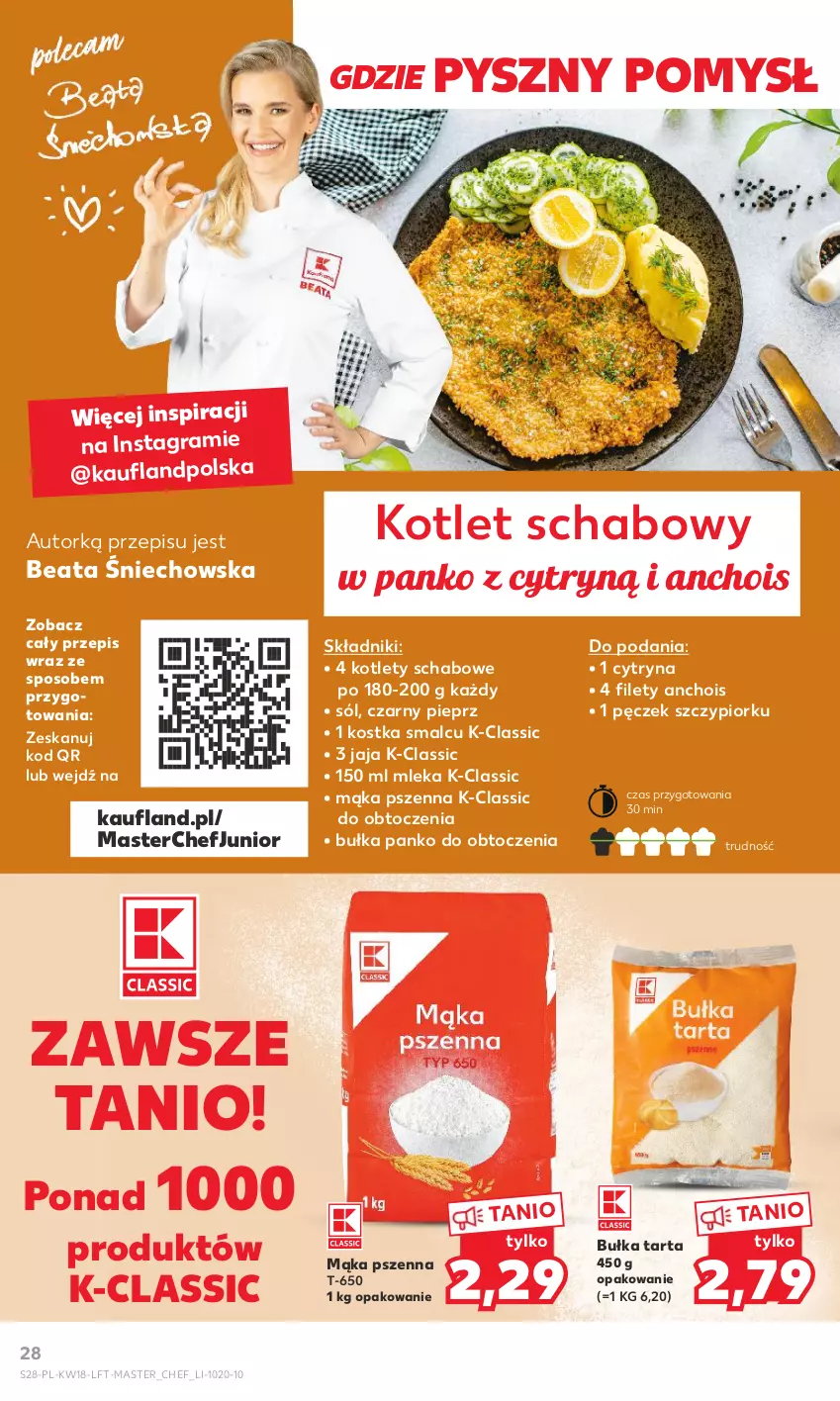 Gazetka promocyjna Kaufland - Gazetka tygodnia - ważna 04.05 do 10.05.2023 - strona 28 - produkty: Bułka, Bułka tarta, Gra, Jaja, Kotlet, Mąka, Mąka pszenna, Pieprz, Sól, Tarta