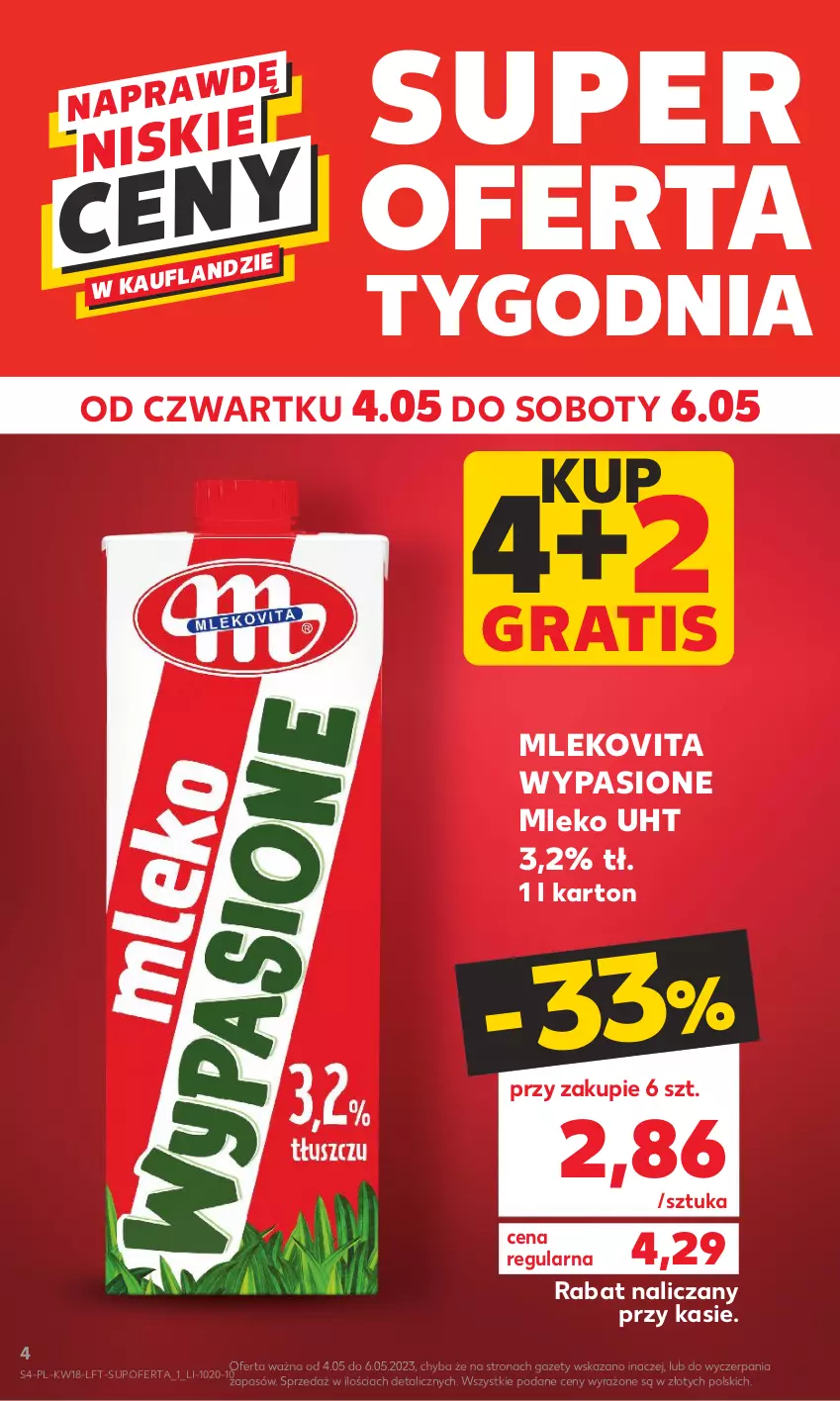 Gazetka promocyjna Kaufland - Gazetka tygodnia - ważna 04.05 do 10.05.2023 - strona 4 - produkty: Gra, Mleko, Mlekovita