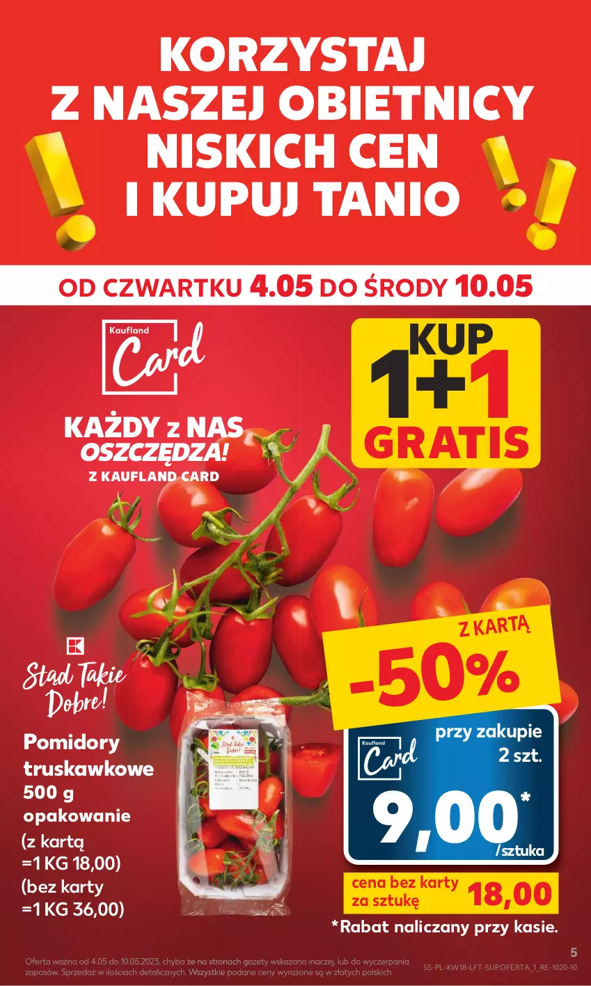 Gazetka promocyjna Kaufland - Gazetka tygodnia - ważna 04.05 do 10.05.2023 - strona 5 - produkty: Gra, Pomidory