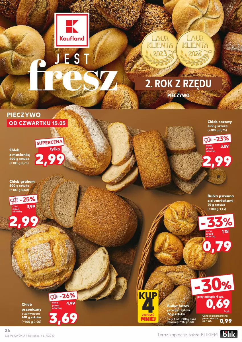 Gazetka promocyjna Kaufland - Gazetka tygodnia - ważna 15.05 do 21.05.2025 - strona 26 - produkty: Bułka, Chleb, Gra, Piec, Pieczywo, Tera