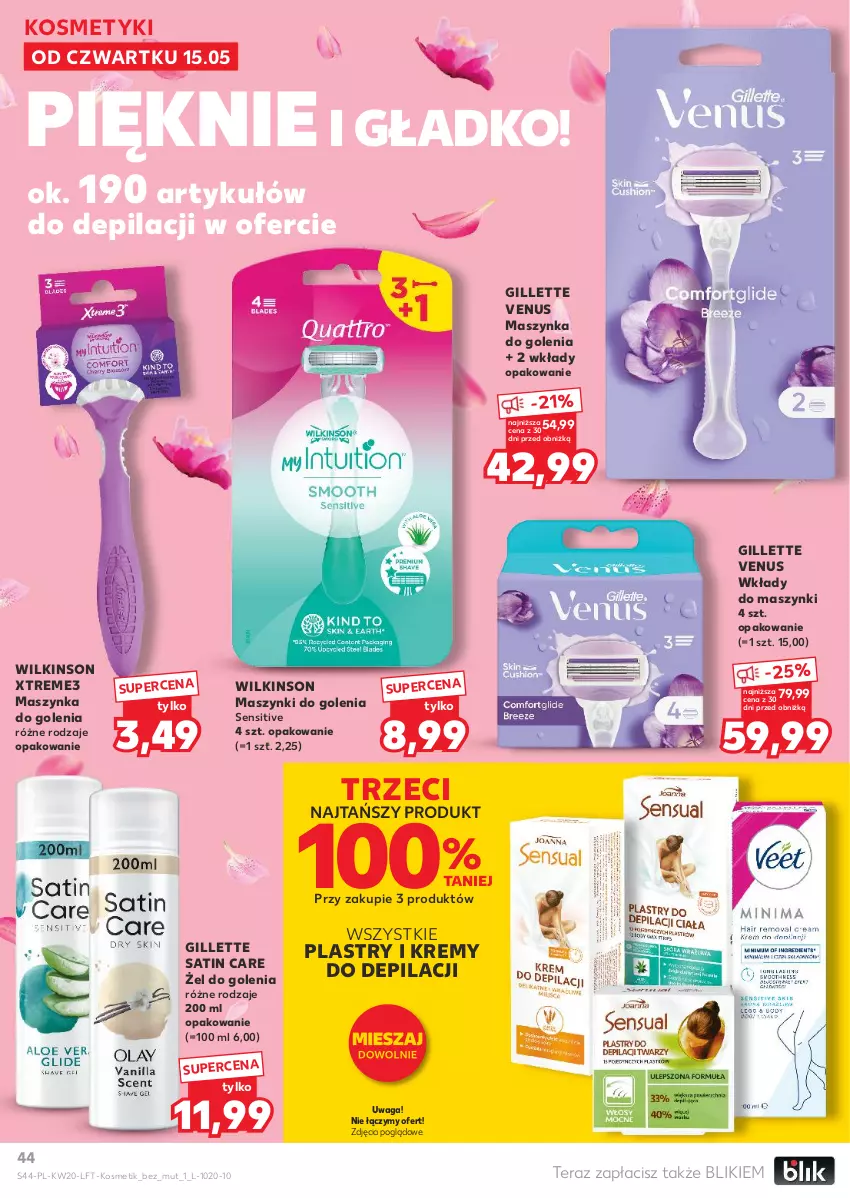 Gazetka promocyjna Kaufland - Gazetka tygodnia - ważna 15.05 do 21.05.2025 - strona 44 - produkty: Gillette, Gillette Venus, Maszynka, Maszynka do golenia, Sati, Szynka, Tera, Venus, Waga