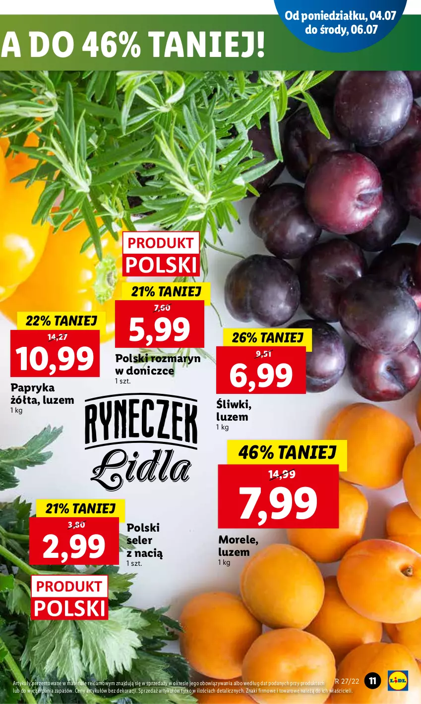 Gazetka promocyjna Lidl - GAZETKA - ważna 07.07 do 09.07.2022 - strona 11 - produkty: Papryka, Papryka żółta