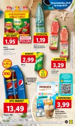 Gazetka promocyjna Lidl - GAZETKA - Gazetka - ważna od 09.07 do 09.07.2022 - strona 49 - produkty: Por, Lemoniada, Kawa, Pepsi, Tymbark, Woda mineralna, Arbuz, Woda, Sprite, Mango, Nektar