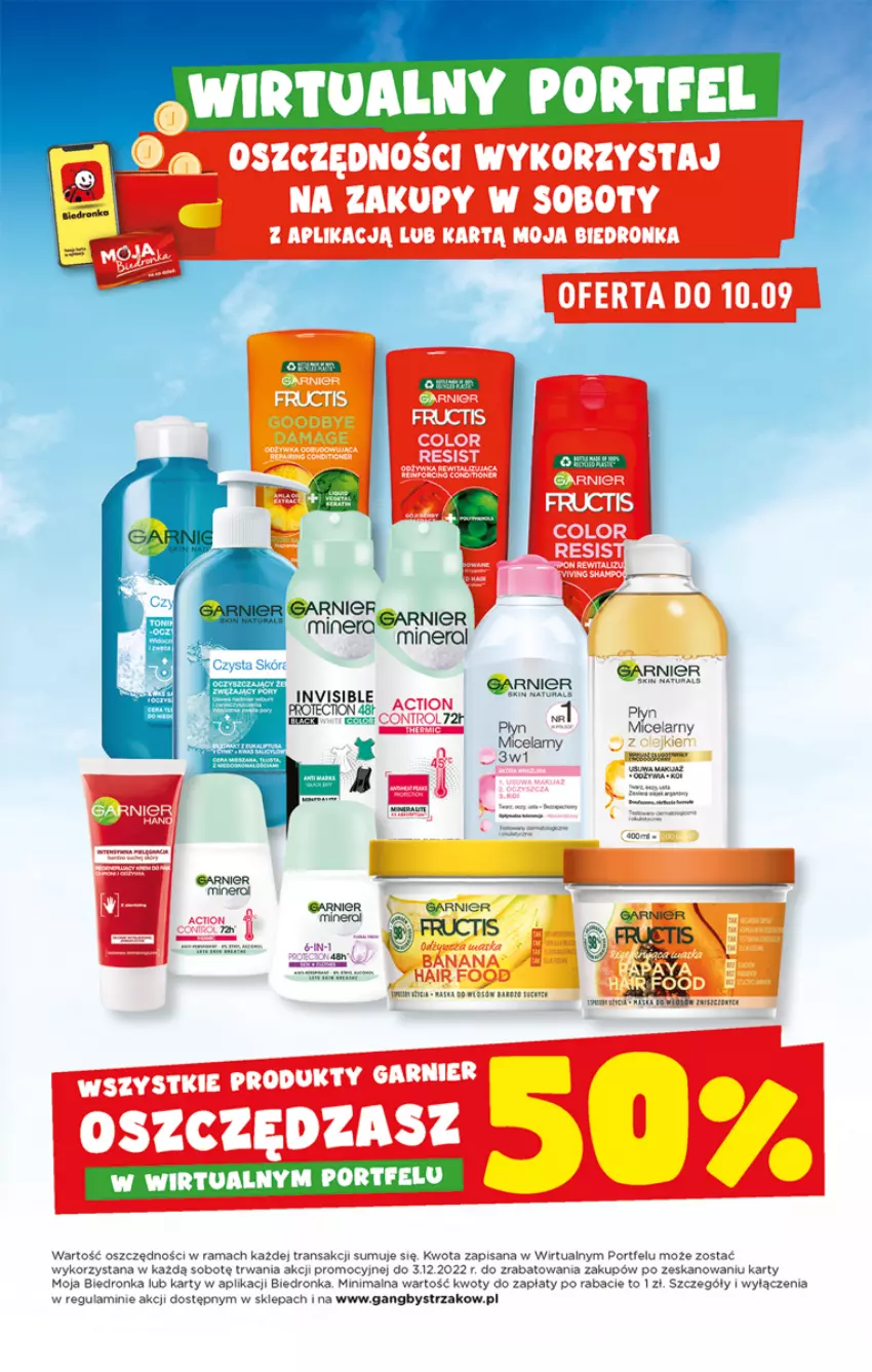 Gazetka promocyjna Biedronka - W tym tygodniu - ważna 08.09 do 07.09.2022 - strona 45 - produkty: Fa, Fructis, Garnier, Isana, Por, Rama, Ser, Tran