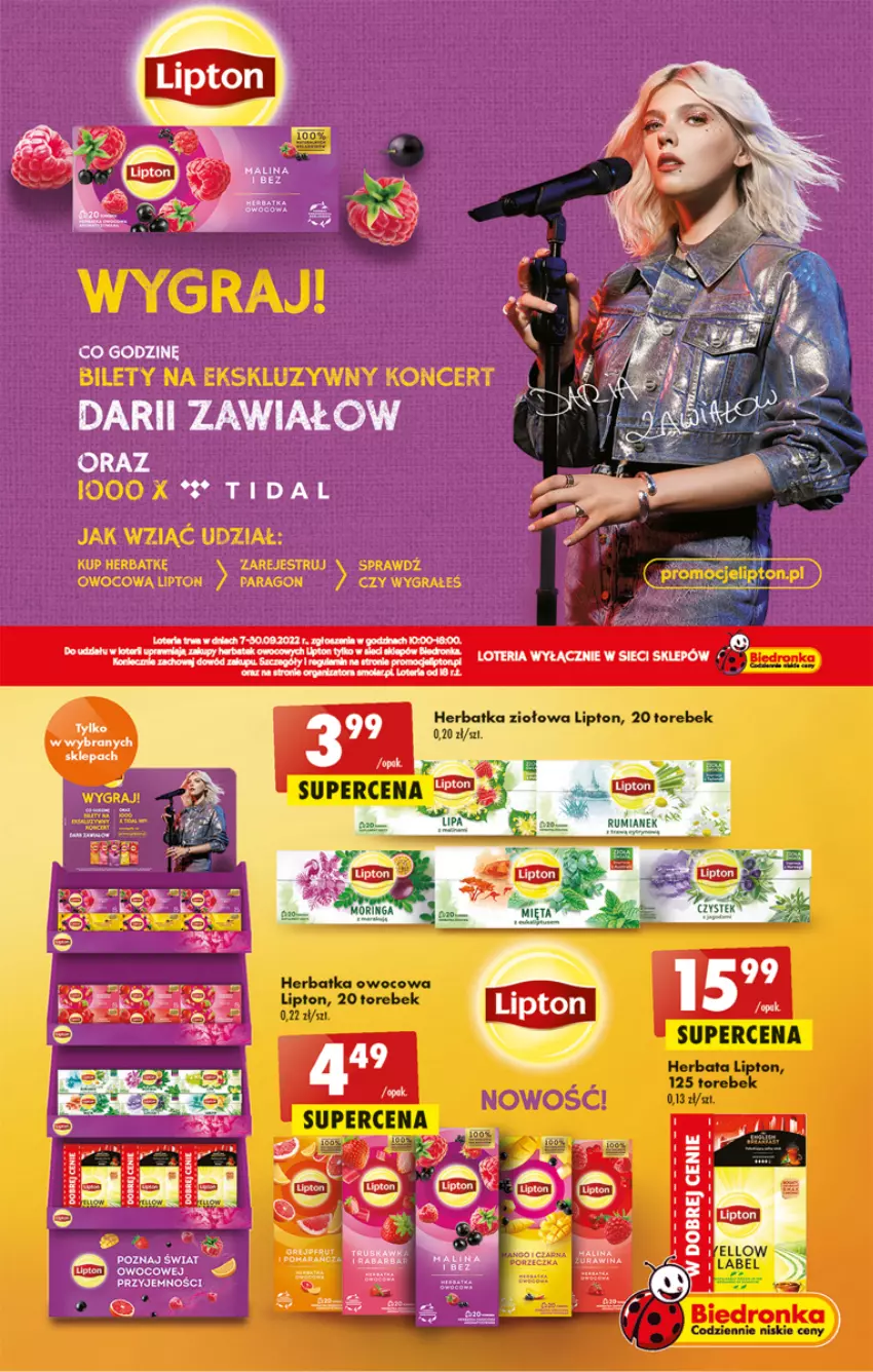 Gazetka promocyjna Biedronka - W tym tygodniu - ważna 08.09 do 07.09.2022 - strona 51 - produkty: Gra, Herbata, Lipton